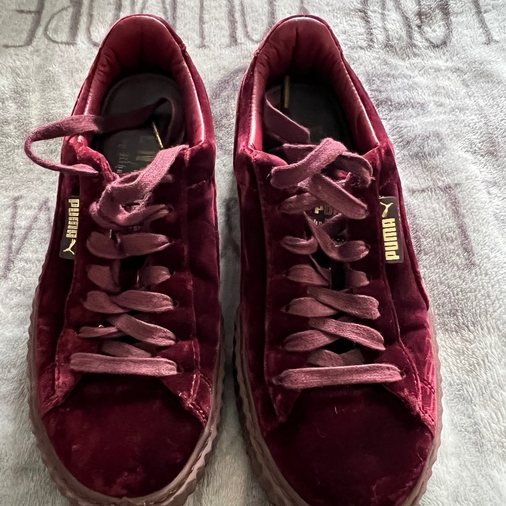 Burgundy Velvety Puma